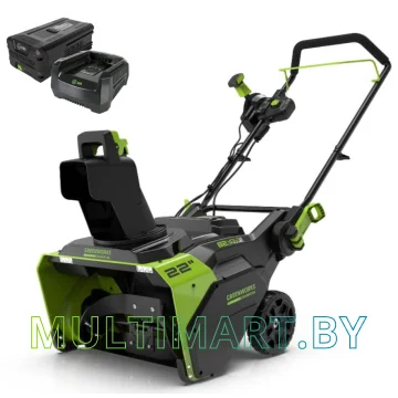 Снегоуборщик Greenworks GD82STK5 2602507UB (с 1-им АКБ 5 Ач)